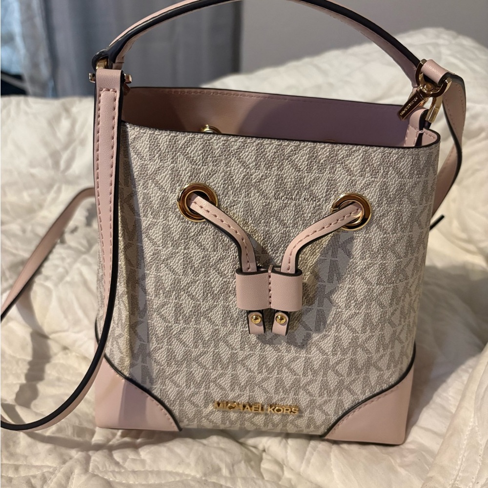 Michael Kors Blush Pink and Gray Mini Bag